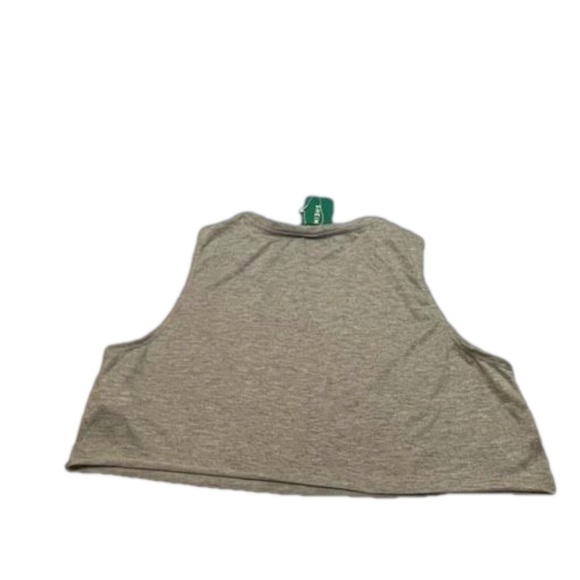NWT SHEIN Easy Wear Minimalist Grey Crop Top Size Small Very Stretchy Sleeveless - Picture 2 of 6